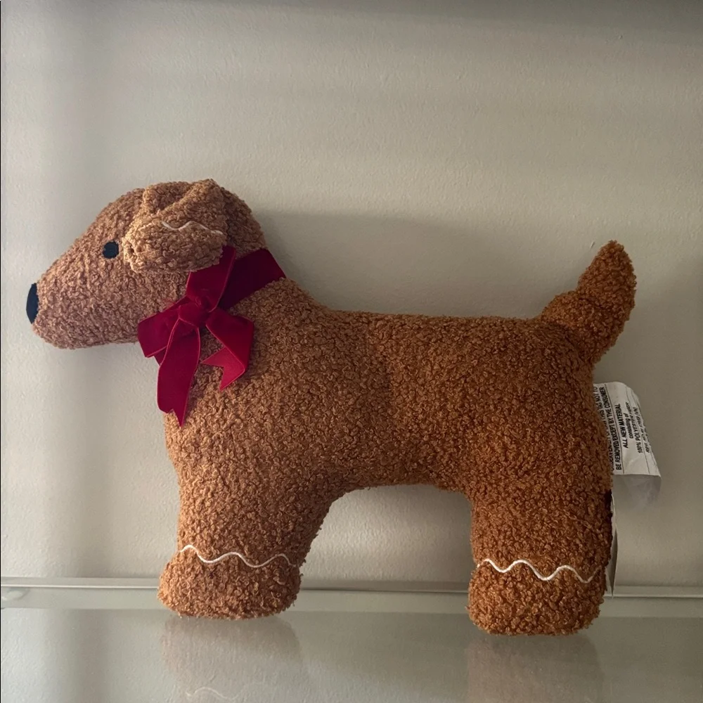 Target Bullseye Playground Christmas 2025 Gingerbread Dog Throw Pillow